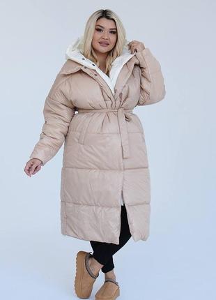 Зимнее двойное пальто