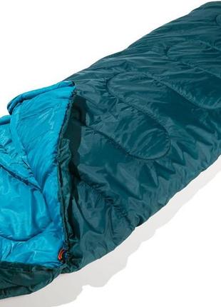 Спальний мішок-ковдра з капюшоном весна осінь — 0.5c rocktrail синій