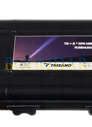 Ліхтарик ліхтар фонарик 2/1 trizand l18369 тактичний +2xxpe 2 бічні ліхтарі cree t6 usb польща!