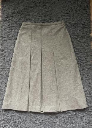 Max mara studio шерстяная стильная юбка юбка от премиум бренда