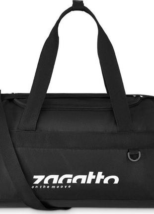 Небольшая спортивная сумка 22l zagatto on the move черная3 фото