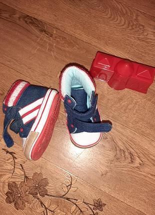 Джинсові черевики -пінетки