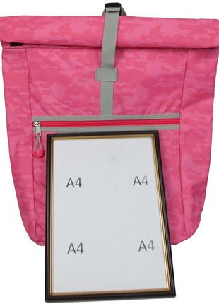Женский рюкзак в стиле барби 22l rolltop uncle sam розовый6 фото