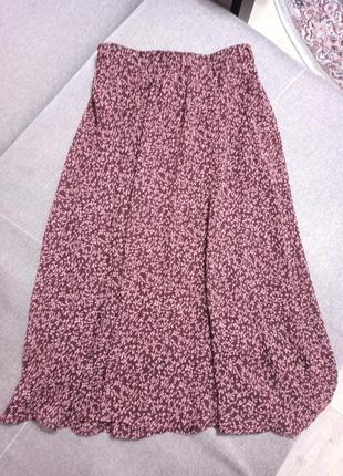 Меди юбка в цветочный принт2 фото