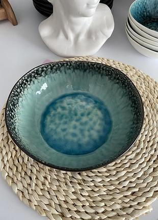 Салатник 21*19,5*6,5 см olens "блу-лейк"