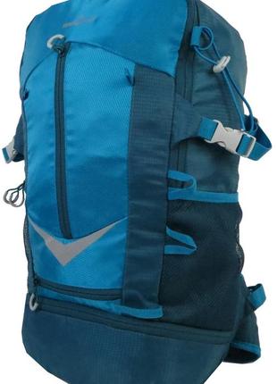 Вместительный спортивный рюкзак с дождевиком 30l rocktrail ian389063 голубой4 фото