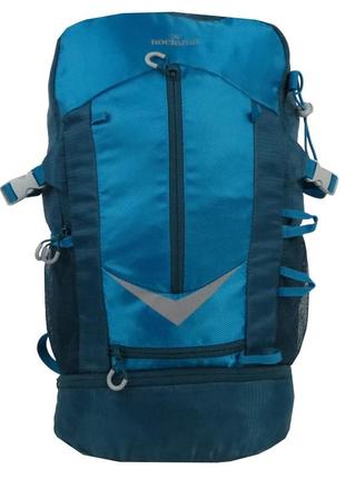 Вместительный спортивный рюкзак с дождевиком 30l rocktrail ian389063 голубой6 фото