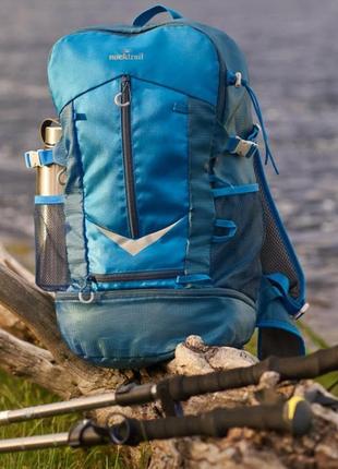 Вместительный спортивный рюкзак с дождевиком 30l rocktrail ian389063 голубой2 фото