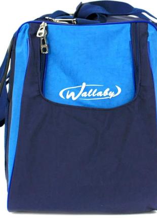 Спортивная сумка 59 л wallaby 447-8 синий с голубым2 фото