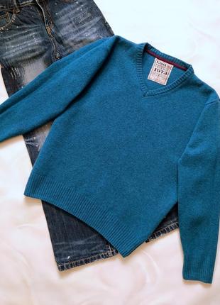 Теплый свитер 100% шерсть ягнят, easy premium vintage, пуловер, шерстяной2 фото