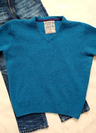 Теплый свитер 100% шерсть ягнят, easy premium vintage, пуловер, шерстяной3 фото