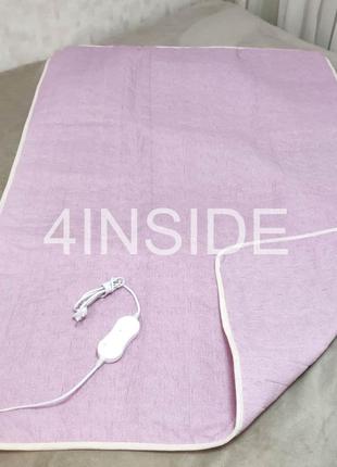Электрическая однотонная простынь yek tekstil с подогревом двухспальная 120x160, бязь,  розовый,  турция
