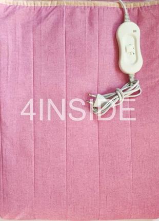Электрическая однотонная простынь yek tekstil с подогревом двухспальная 120x160, бязь,  розовый,  турция3 фото