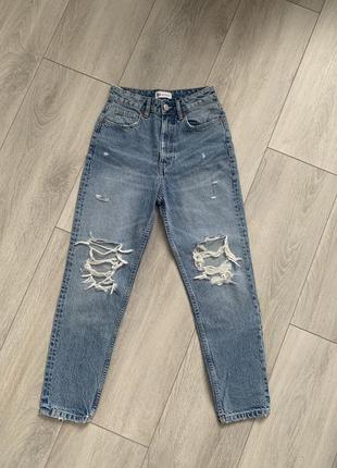Джинси mom fit zara