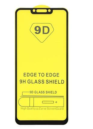 Захисне скло tdg 9d для huawei p smart plus / nova 3i (ine-lx1) full glue чорний 0,26 мм в упаковці