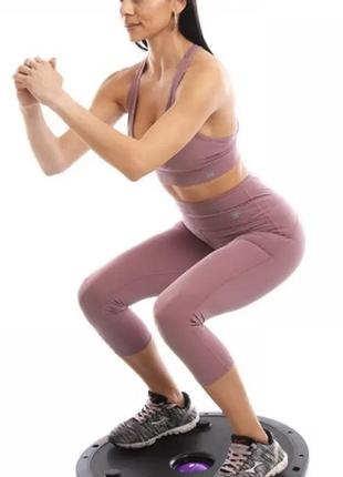 Балансировочная полусфера bosu для фитнеса и гимнастики d 59см надувная с насосом