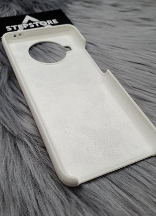 Чохол силіконовий silicone case xiaomi mi 10t lite люкс якість з мікрофіброю протиударний білий прорізаний4 фото