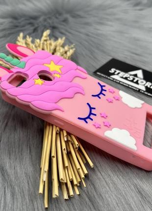 Чехол unicorn единорог для xiaomi mi 4c розовый pink детский для девочек