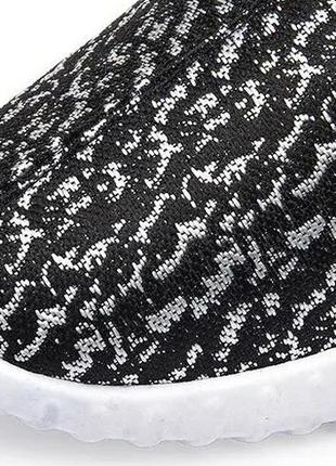Кроссовки текстильные xia черные с белой подошвой3 фото