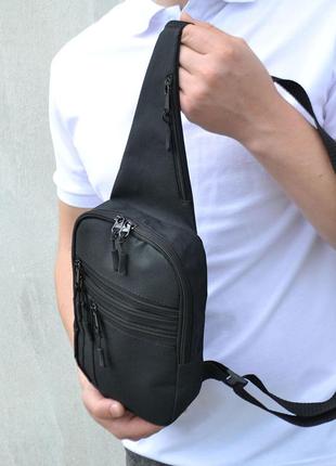 Качественная тактическая сумка с кобурой, мужская сумка черная из кордури мессенджер, тактический мессенджер5 фото