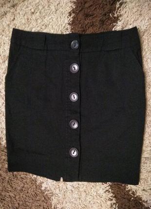 Стильная юбка на пуговицах  турция
