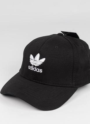 Кепка adidas мужская широкая цвета  хаки с черной вышитой эмблемой. короткий козырек!7 фото