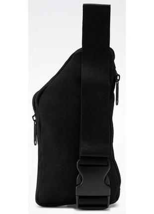 Коттоновая нагрудная сумка, слинг reebok classic foundation черная6 фото