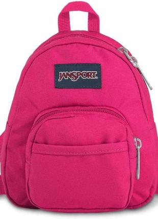 Маленький молодежный рюкзак 10l jansport half pint малиновый4 фото