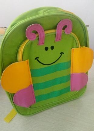 Маленький дитячий рюкзачок для малюків baby tilly тварини для дитячого садка, рюкзак метелик.