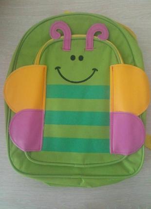 Маленький детский рюкзачок для малышей baby tilly животные для детского сада, рюкзак бабочка  .2 фото
