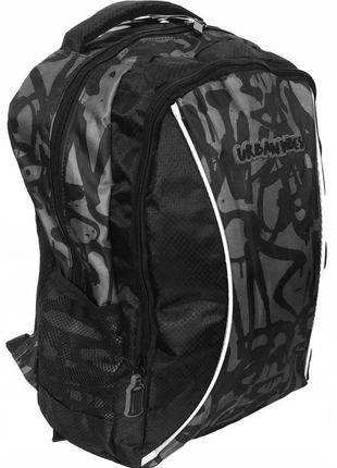 Рюкзак молодежный paso global vibes 19l черный серым