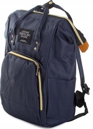 Рюкзак-сумка для мами 12l living traveling share синій1 фото