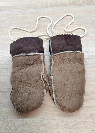 Перчатки очень теплые кожаные с меха2 фото