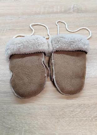 Перчатки очень теплые кожаные с меха4 фото