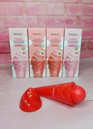 Бальзам для губ images lip balm клубника🍓, персик🍑