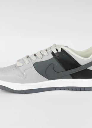 Nike sb для стильного чоловіка сірі кросівки, всесезонні кросівки dunk low pro 40 - 44 р для хлопця