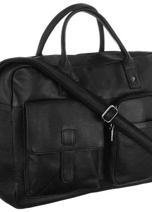 Шкіряний портфель, сумка для ноутбука 14 дюймів always wild чорна lap15603ndm