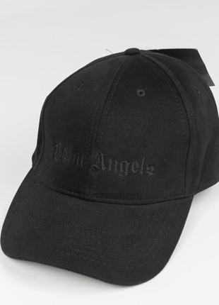 Кепка "palm angels" мужская широкая черная с черной вышивкой. бренд. высокое качество. тренд!2 фото