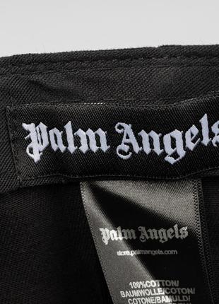 Кепка "palm angels" мужская широкая черная с черной вышивкой. бренд. высокое качество. тренд!3 фото