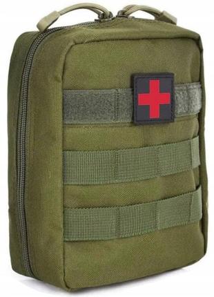 Тактична аптечка, армійська сумка для медикаментів хакі3 фото