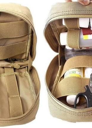 Тактична аптечка, армійська сумка для медикаментів хакі8 фото