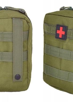 Тактична аптечка, армійська сумка для медикаментів хакі2 фото