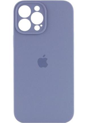 Silicone case full camera для iphone 14 pro lavender gray (код товару:23894)1 фото