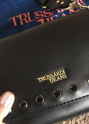 Міні сумочка крос боді від trussardi jeans4 фото