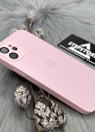 Уценка потертость чехол стеклянный glass case matte iphone 12 матовый закрытая камера с линзами