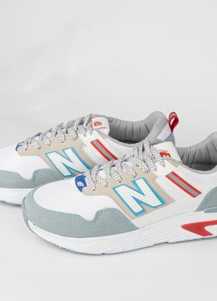 Кроссовки new balance мужские белые (цветные) унисекс нью беленс 40-44 р6 фото