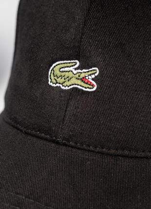 Кепка хакі чоловіча lacoste з крокодилом в центрі (зеленого кольору). унісекс,  100% коттон5 фото