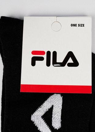 Носки fila белые мужские. высокие, тонкие, с надписью. one size, cotton. 1 пара7 фото