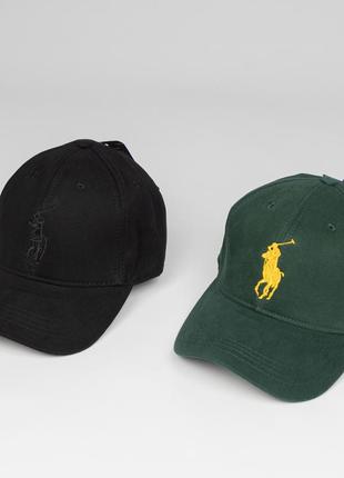 Кепка " ralph lauren " мужская широкая зеленая с желтой вышивкой "polo". ральф лорен поло4 фото