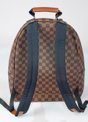 Черный мужской рюкзак louis vuitton из эко-кожи, рюкзак с карманами принтованный брендовый для работы10 фото